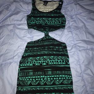 Cut out mini dress